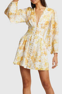 Capri Long Sleeve Mini Dress in Floral