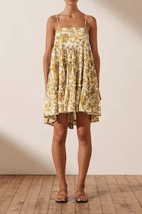 Saffron Tiered Mini Dress