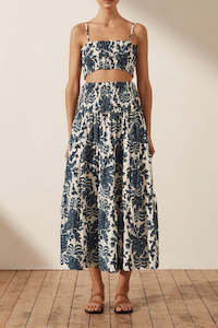 Bump Friendly: Diana Shirred Bralette & Midi Skirt Set