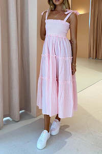 Bump Friendly: Lyla Dress in Pink Check