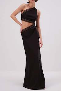 Jillian Satin Maxi Dress