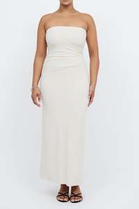 Myla Strapless Dress in Shell