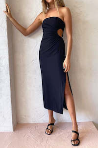 Strapless: Selena Strapless Dress in Black.