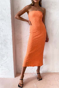 Petra Dress in Aperol Spritz