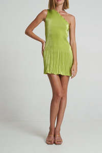 Mini: Soiree Mini One Shouldered Mini in Apple
