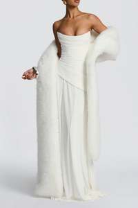 Patricia Maxi Dress in Ivory.
