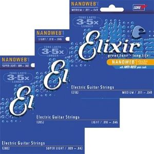 Elixir Nanoweb Electric Guitar Strings