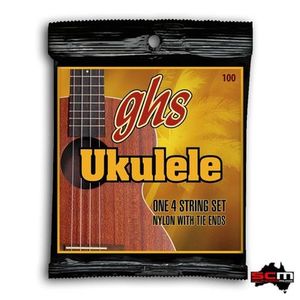 Products: GHS Baritone Ukulele Strings - Black Hawaiian Nylon