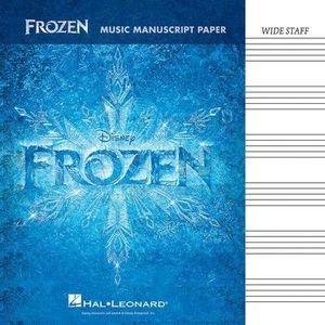 Products: Frozen - Music Manuscript Paper - CLEARANCE - was