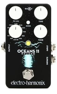 Electro Harmonix Oceans 11 Reverb Pedal inc. Power Supply
