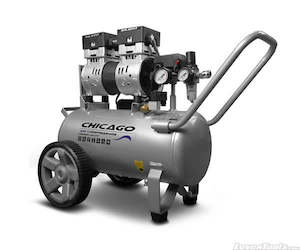 Air Compressors: Chicago HUSH30 Aluminium Silenced 30L Air Compressor HUSH30