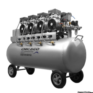 Air Compressors: Chicago Air HUSH150 Silenced 150L Air Compressor