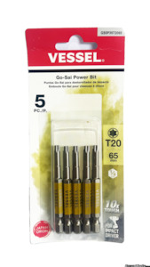 Accessories Sets: PBEXP-12435-1 Gosai bit B typeT20 65mm 5PC. SET 426669 GS5P35T2065