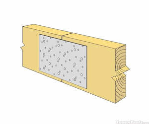 Timber Connectors: Nail-On Plate 1mm 100 x 190mm