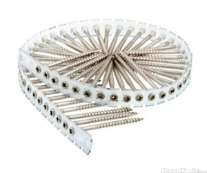 Screws: Senco Collated 50mm 304 Stainless Steel Sub Floor Screws 10R50T17SS 1000 Screws per box