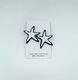 STARFISH STUD LARGE Black-silver