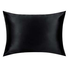 Black Mulberry Silk Pillowcase – NZ Standard Size (Queen), Zip Closure