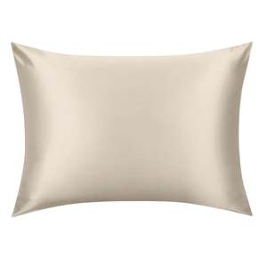 Champagne Gold Mulberry Silk Pillowcase – NZ Standard Size (Queen), Zip Closure