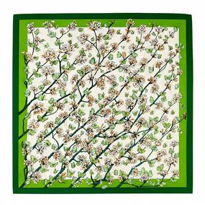 Butterfly Orchard Pure Mulberry Silk Square Scarf Bandana