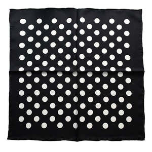 The Retro Dots - Twill Mulberry Silk Bandana