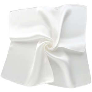 Timeless Ivory Pure Mulberry Silk Scarf Bandana