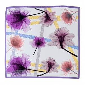Best Seller: Petal Illusion Pure Mulberry Silk Square Scarf Bandana