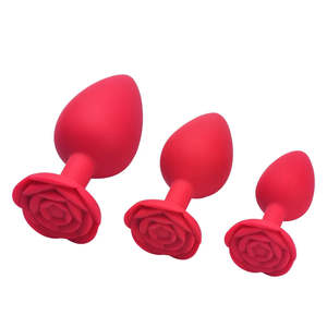 Sex Toy Best Sellers: Lovendur Silicone Lust Rosy Trio Butt Plug Set