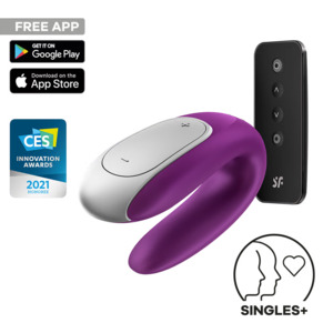 Satisfyer Double Fun Partner Vibrator with Connect App