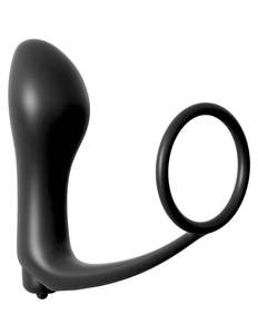 Anal Toys: Anal Fantasy Collection - Ass-Gasm Cock Ring Vibrating Plug
