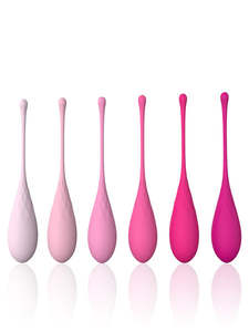 Ben Wa Kegel Balls: Diamonds Kegel Eggs - Weighted Training Set Pink