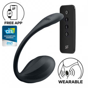 Sex Toys Brand Satisfyer: Satisfyer Ribbed Petal Wearable Vibrator Connect App with Remote