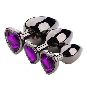 Butt Plugs: Champ Carbon Black Butt Plug Set of 3