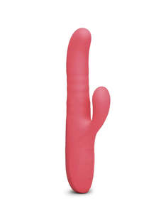 Le Wand Thrust Rechargeable Thrusting Rabbit Vibrator with Rotating Beads