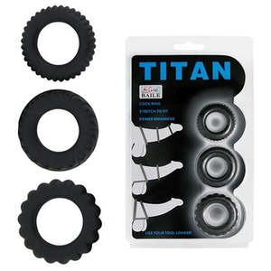 BAILE Titan Cock Rings - 3 Pack