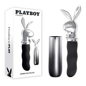 Sex Toy Best Sellers: Playboy Pleasure Bunny On The Go Rechargeable Travel Vibrator