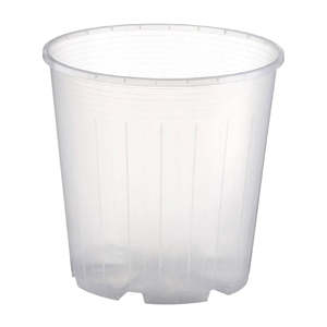 Plastic: Rain 18 Clear Nursery Pot - 18cm x 18cm - 3.3L - from $1.95 each