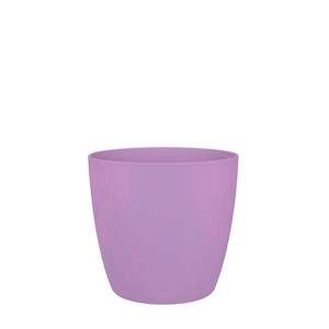 Pink Peach: Cover Pot - Elho Brussels Round Mini - 12.5cm Lavender