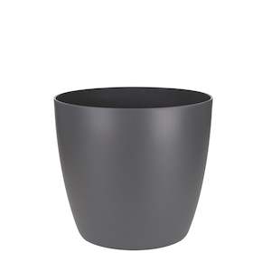 Cover Pot - Elho Brussels Round - 14cm Charcoal