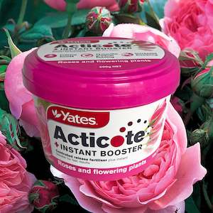 Indoor Plant Fertiliser: Yates Acticote + Instant Booster Fertiliser - Roses and Flowering Plants - 500g