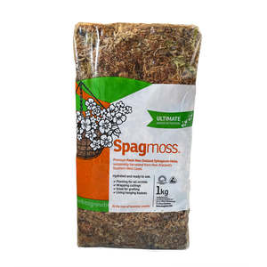 Grow Pole Substrates: Besgrow NZ SpagMoss - FRESH Ready to Use Moist Sphagnum Moss - 1kg