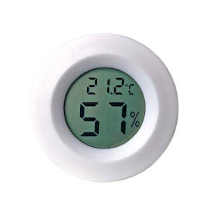 Grow Pods Smart Gardens: Digital 2-in-1 Mini Temperature and Humidity Meter - White