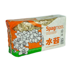 Sphagnum Moss: Besgrow NZ SpagMoss - Dry Sphagnum Moss - 12 Litres (23cm x 12cm x 9cm brick)