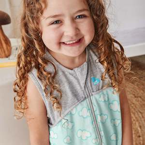 Sleep Bag: Sleep Bag Organic Lite 0.2 TOG - Clouds