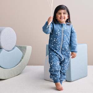 Stage 3 On The Move: Sleep Suit Warm 2.5 TOG - Stellar Denim