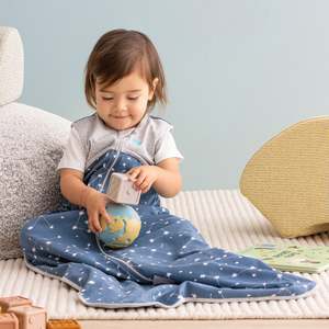 Sleep Bag Organic Lite 0.2 TOG - Stellar Denim (6-18mths)