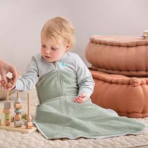 Organic Cotton: Sleep Bag Organic Long Sleeves 1.0 TOG - Olive