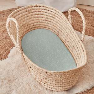 Bedding: Fitted Bassinet Sheet 2pk - Olive