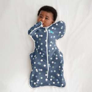 Stage 1 Newborn Swaddling: Swaddle Up™ Designer 1.0 TOG - Colourful Spot Denim (NB - Sample)