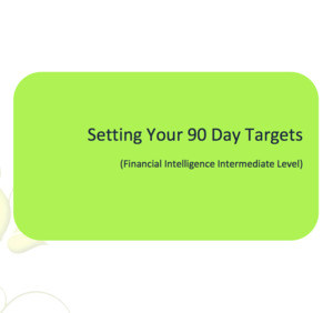Financial Intelligence: Setting Your 90 Day Targets Workbook