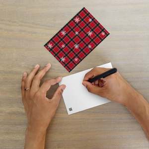 Christmas Merch: Christmas Tartan Postcard